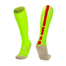 Wholesale high quality knee high colorful anti-slip socks football socks